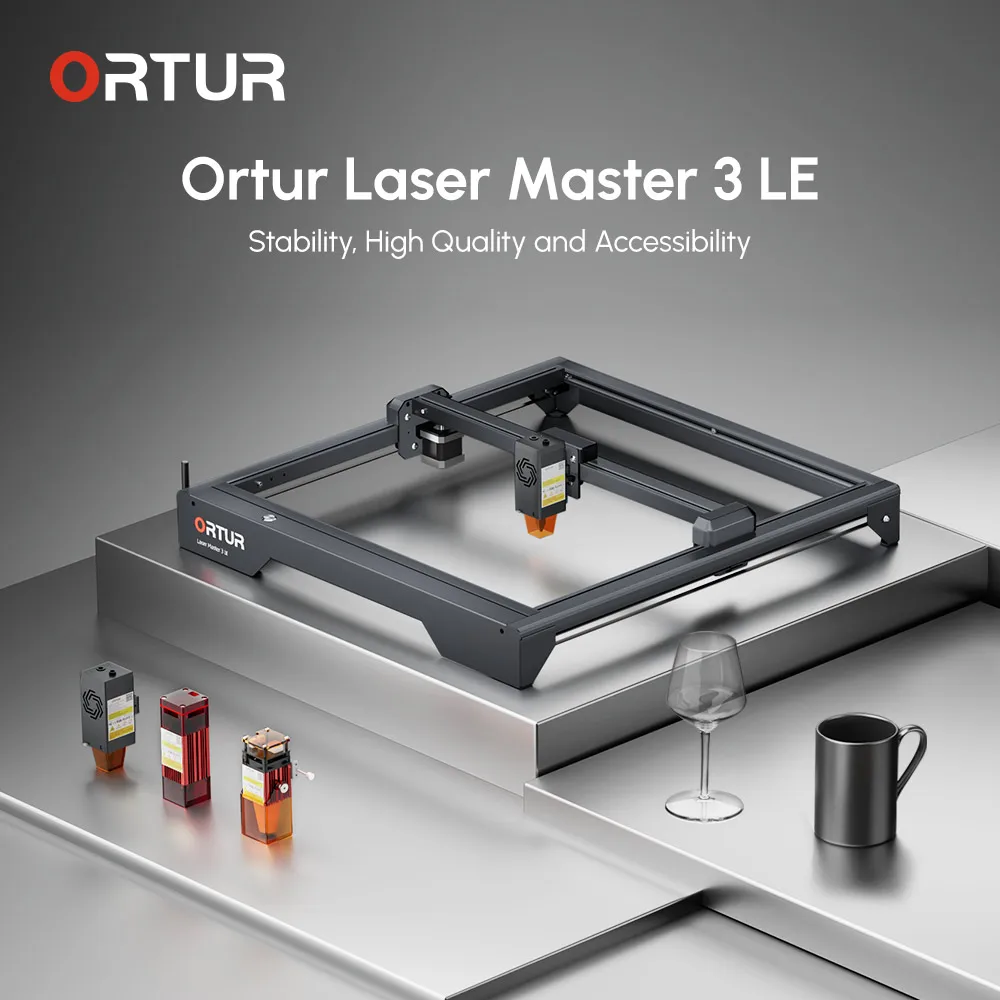 ORTUR Laser Master 3 LE 5.5W/10W Power Diode Cutter and Engraver CNC Desktop Wifi/APP Wood Printing Engraving Cutting Machine