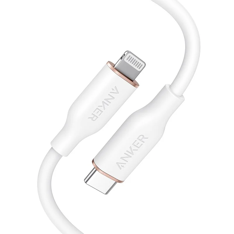 

Anker Powerline III Flow, USB C to Lightning Cable for iPhone 12 Pro Max / 12/11 Pro/X/XS/XR / 8 Plus, AirPods, (3 ft)