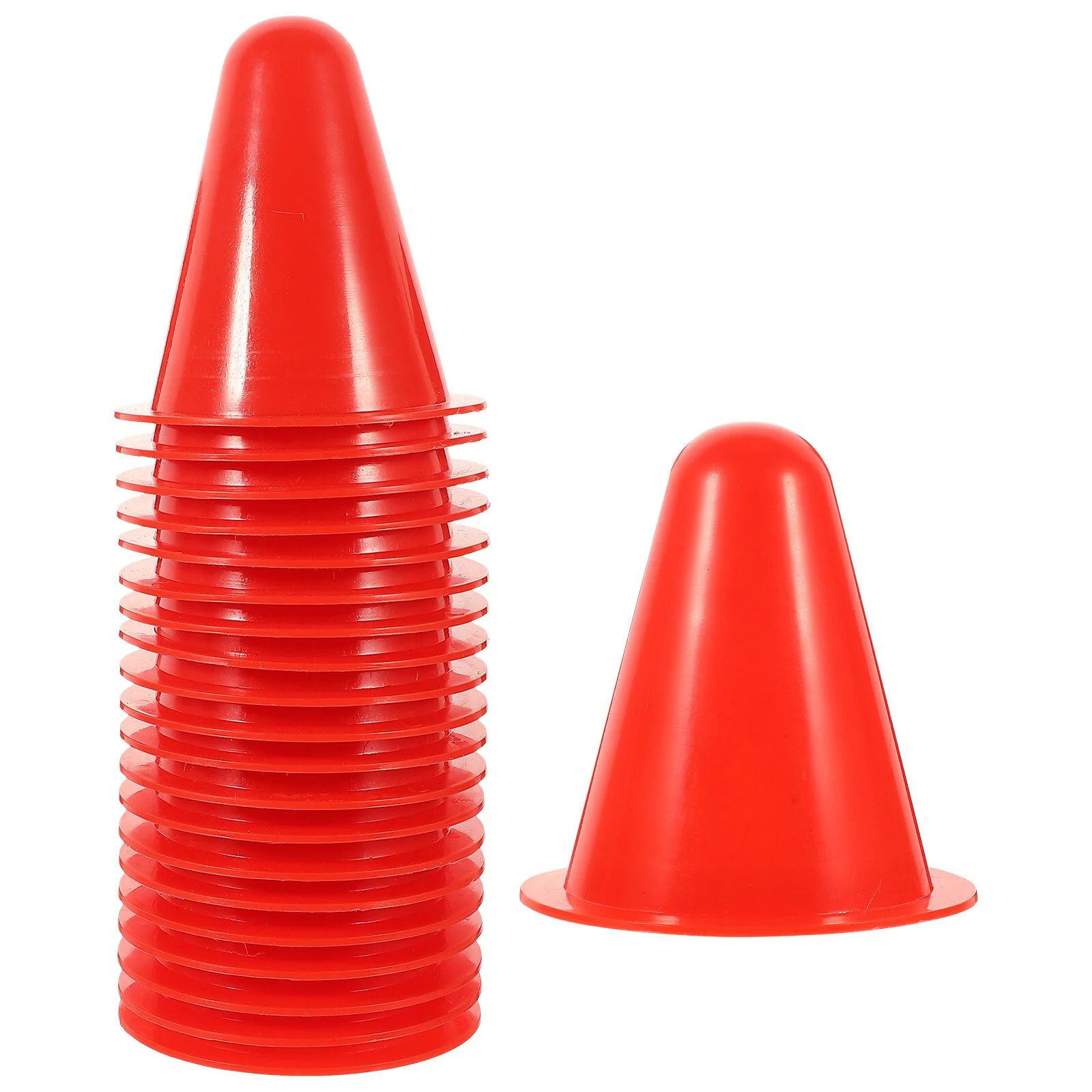 

20 Pcs Sign Pile Outdoor Skates Mini Traffic Cones Construction Indoor Colorful Plastic Training Skating Soccer Stakes