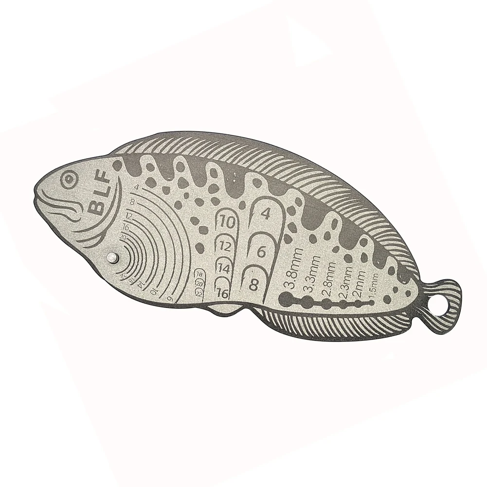 

Gauge Measuring Feather Measurer 4.1*1.7*0.11in 105*42*2.8mm Precise Scale Aluminum Alloy Durable High Quality