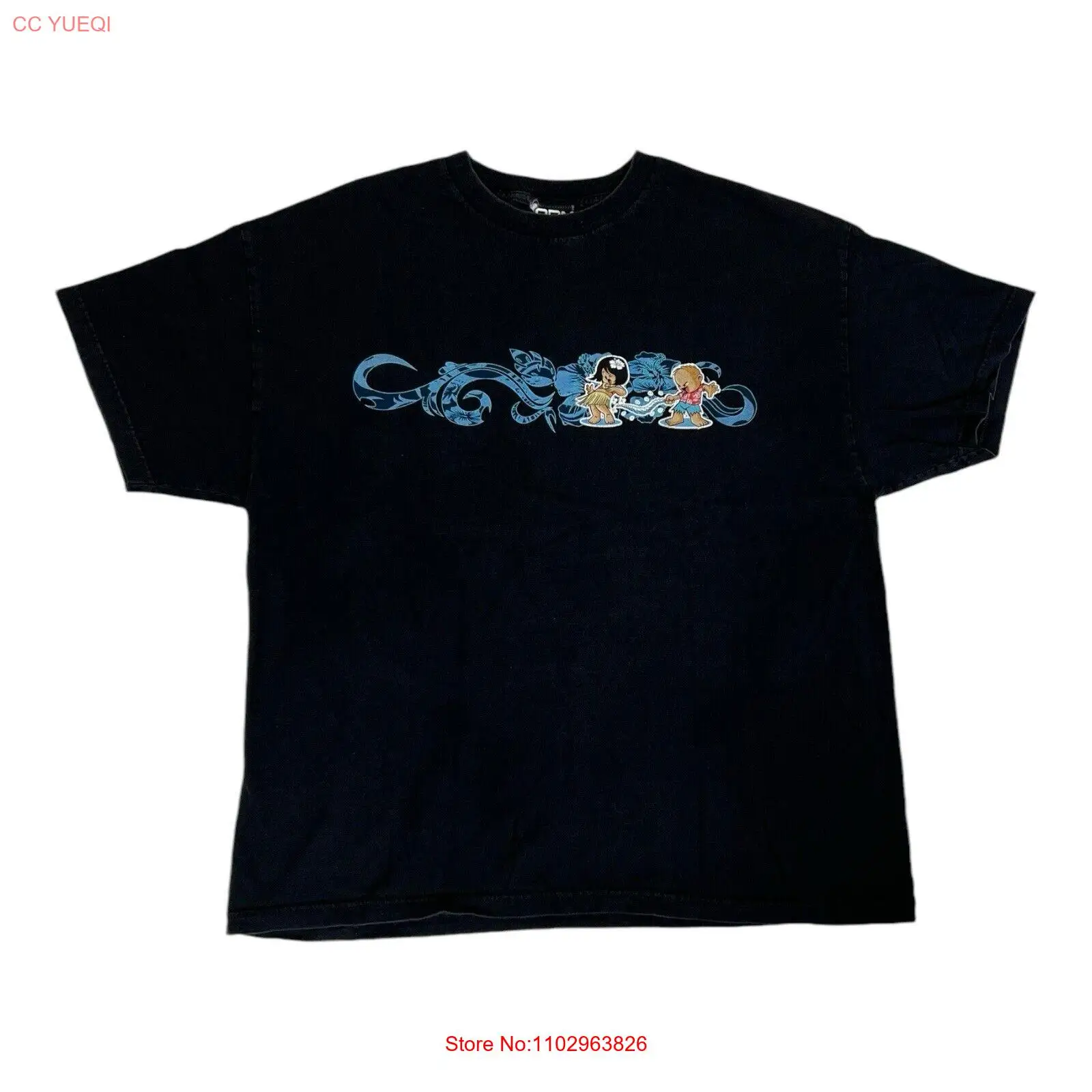 Vintage ODM T-Shirt Hawaiian Funny Parody Size 2XL Y2K Surf