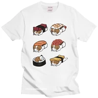 personality male jack russell terrier tshirts camisas men pure cotton harajuku shirt japanese sushi food tee dog lover t shirt