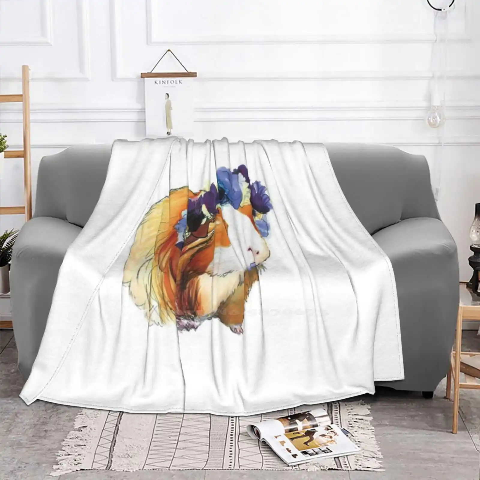 Sittin' Piggy низкая цена новый принт новинка модное мягкое теплое одеяло цветочная