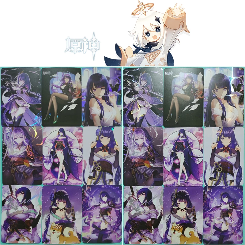

Genshin Impact Diy аниме персонажи Beelzebul мультфильм Бронзирующая коллекция Craft Flash Card игрушка Рождественский подарок на день рождения