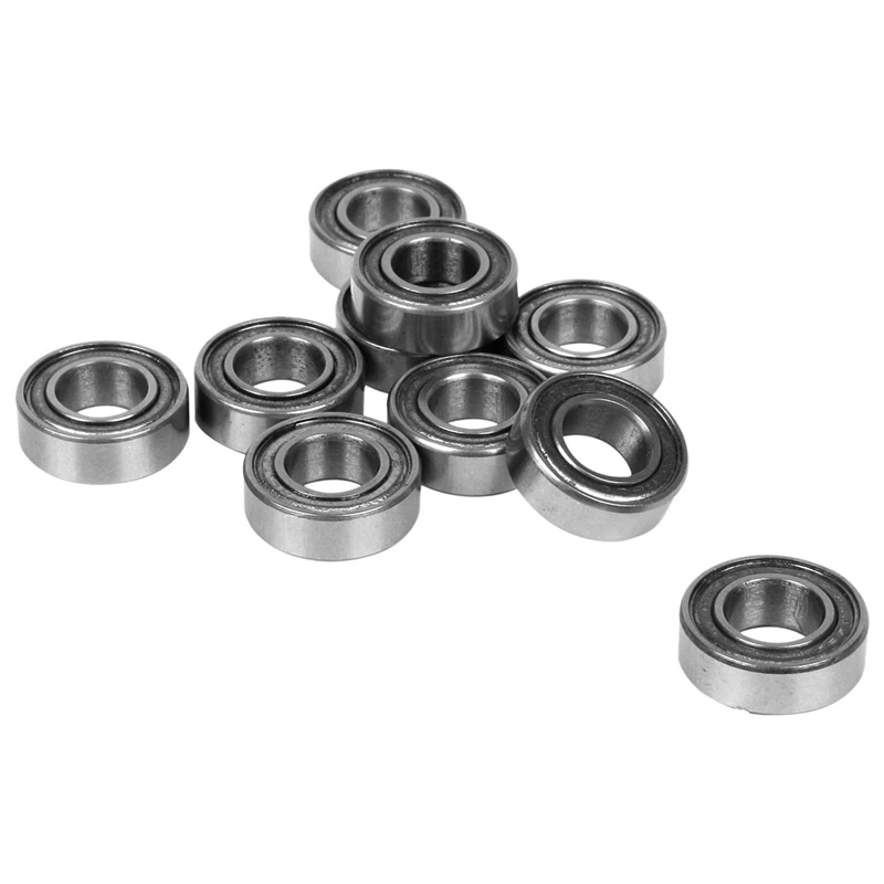 JEYL 10Pcs Миниатюрный резиновый герметичный металлический экранированный радиальный шарикоподшипник MR126 ZZ 6 x 12 4ММ & 10x MR128-ZZ 8X12X3.5мм