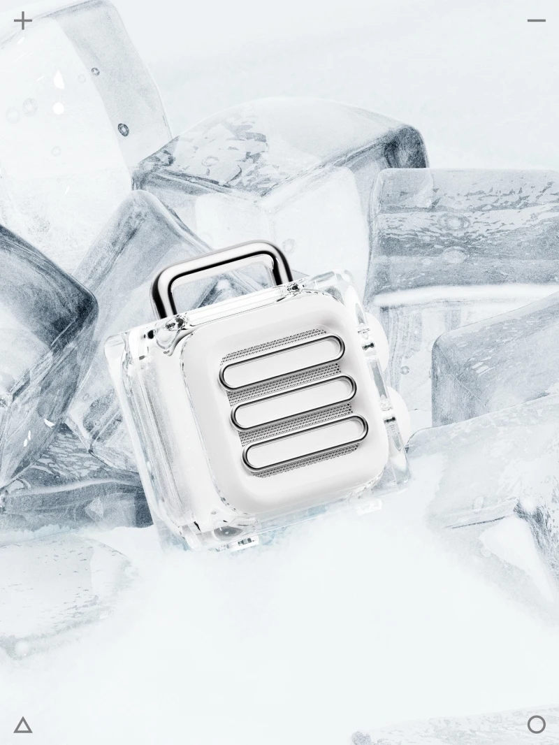 Фото MUZEN Candy Ice Block Bluetooth-динамик MW-ICE Mao King Прозрачный уличный портативный беспроводной мини-динамик №4