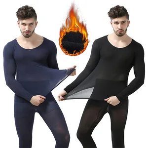 Winter 37 Degree Constant Temperature Thermal Underwear for Men Ultrathin Elastic Thermo Underwear S