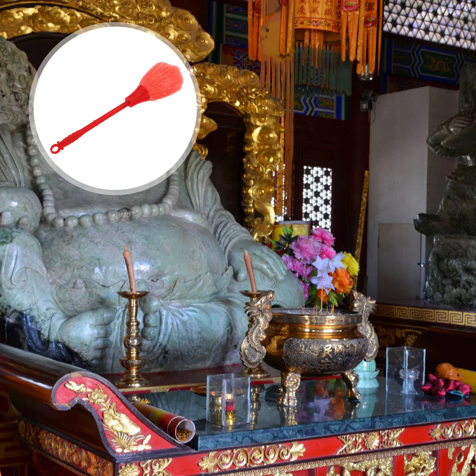 

Duster Brush Dusting Microfiber Fan Desktop Duste Figurine Sweeping Remover Furniture Cleaning Tool Statue Electrostatic