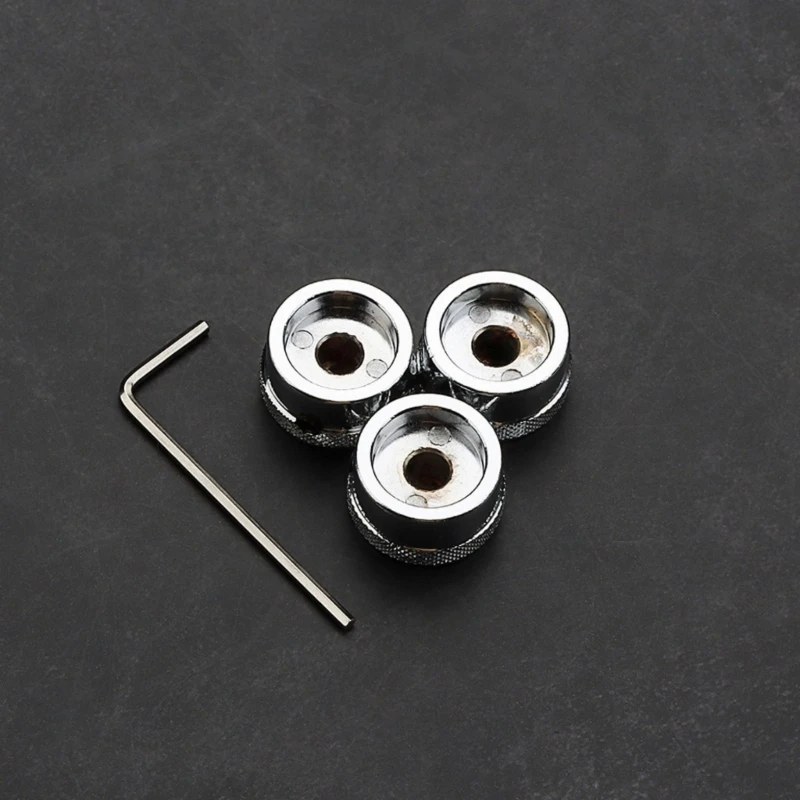 3 шт. нескользящие ручки управления гитарным потенциометром металлические