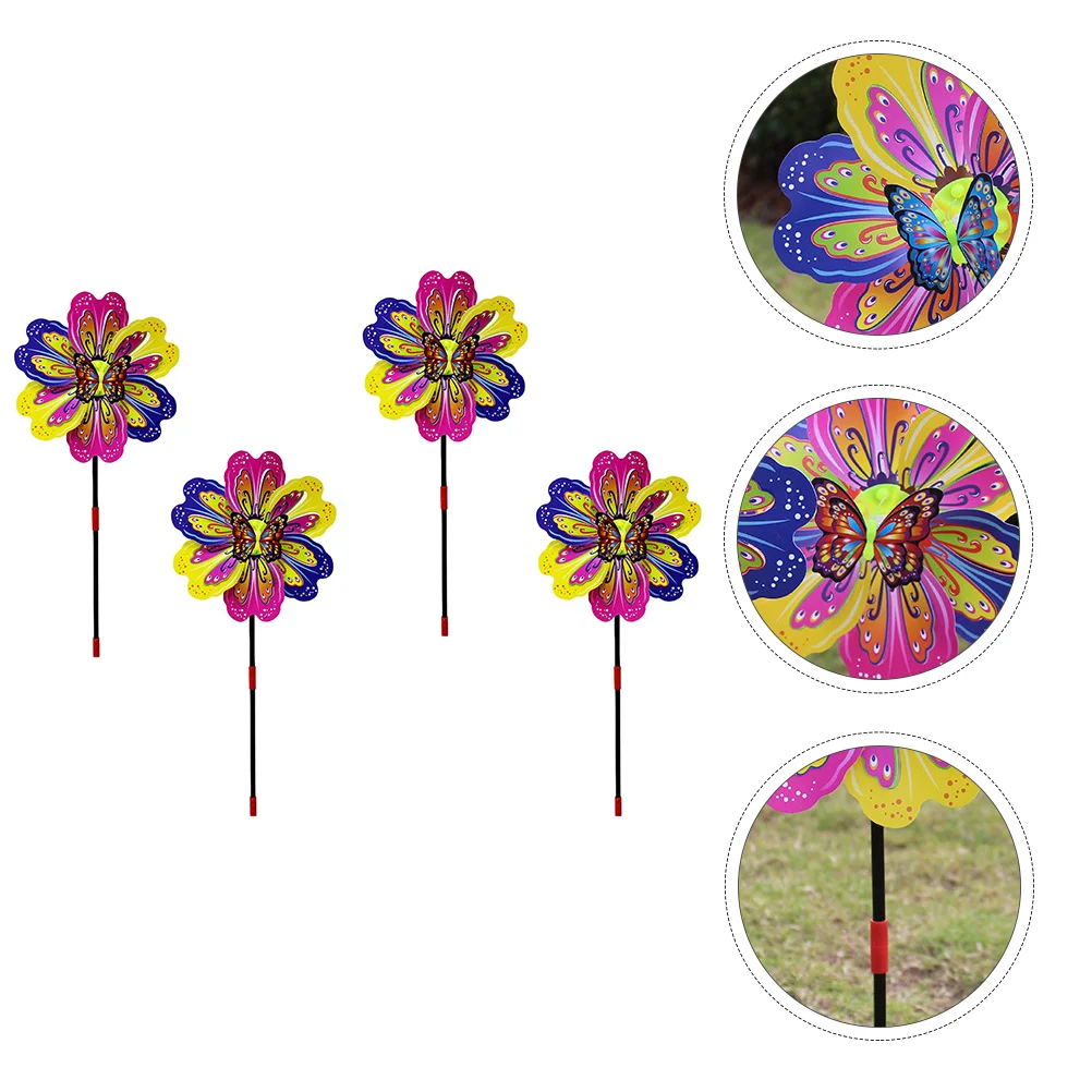 

4 шт., детская трехмерная ветряная мельница