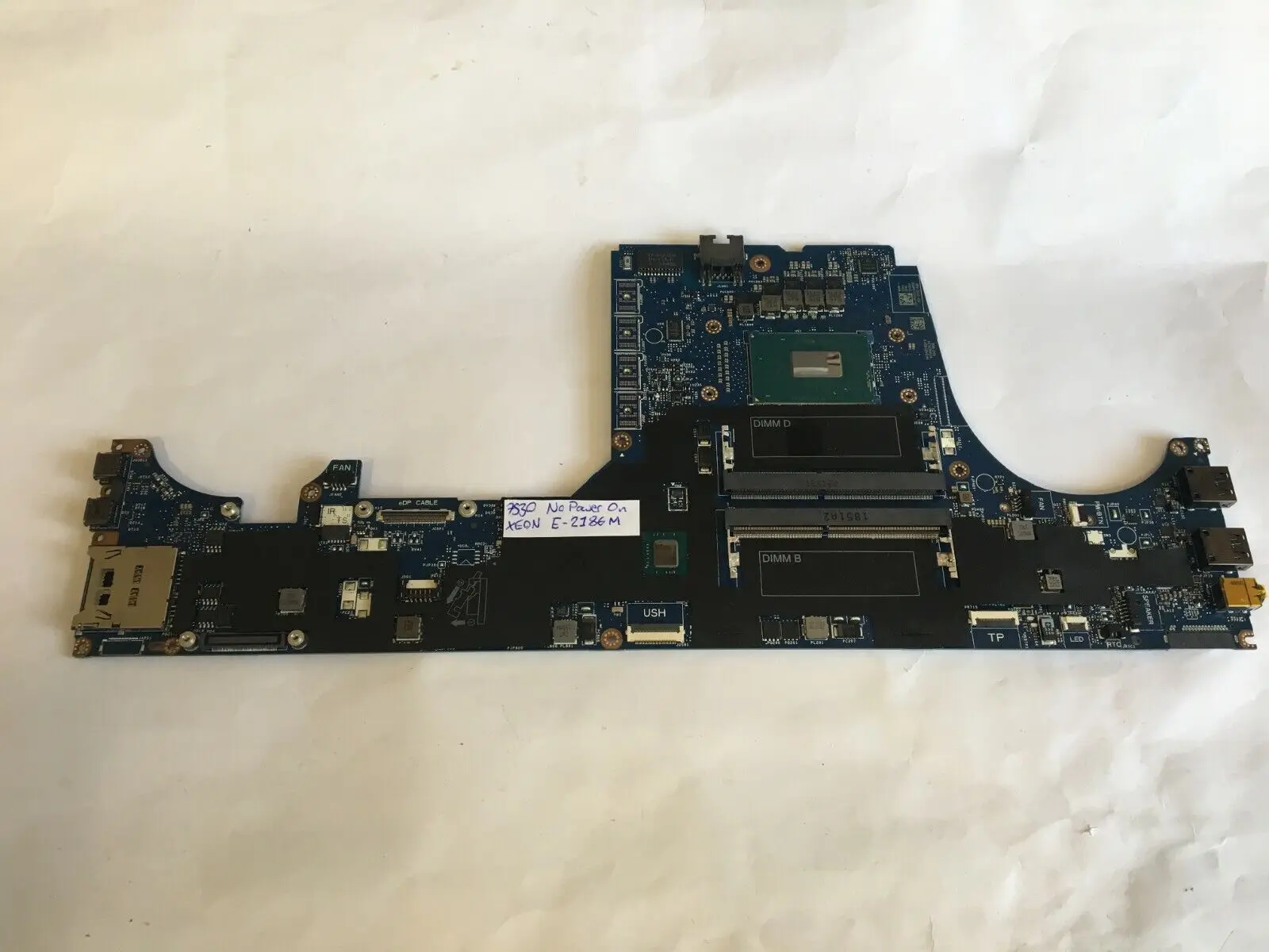 

FOR Dell Precision 7530 Motherboard XEON E-2186M LA-F591P 0VX81J VX81J