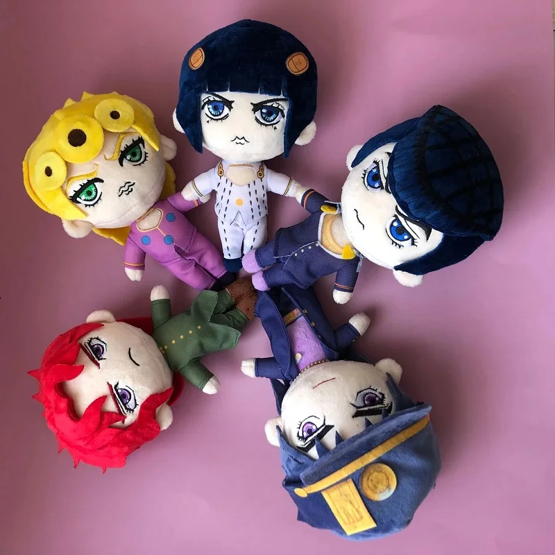 

Anime JoJos Bizarre Adventure Plush Doll Toy Joseph Joestar Kujo Jotaro Josuke Cute Soft Stuffed Pillow Kids Gift 20cm