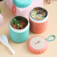 Stainless Steel Vaccum Cup Soup Cup Insulated Lunch Box for School Box Drinking Cup 430ml Thermal Lunch Box Food Container