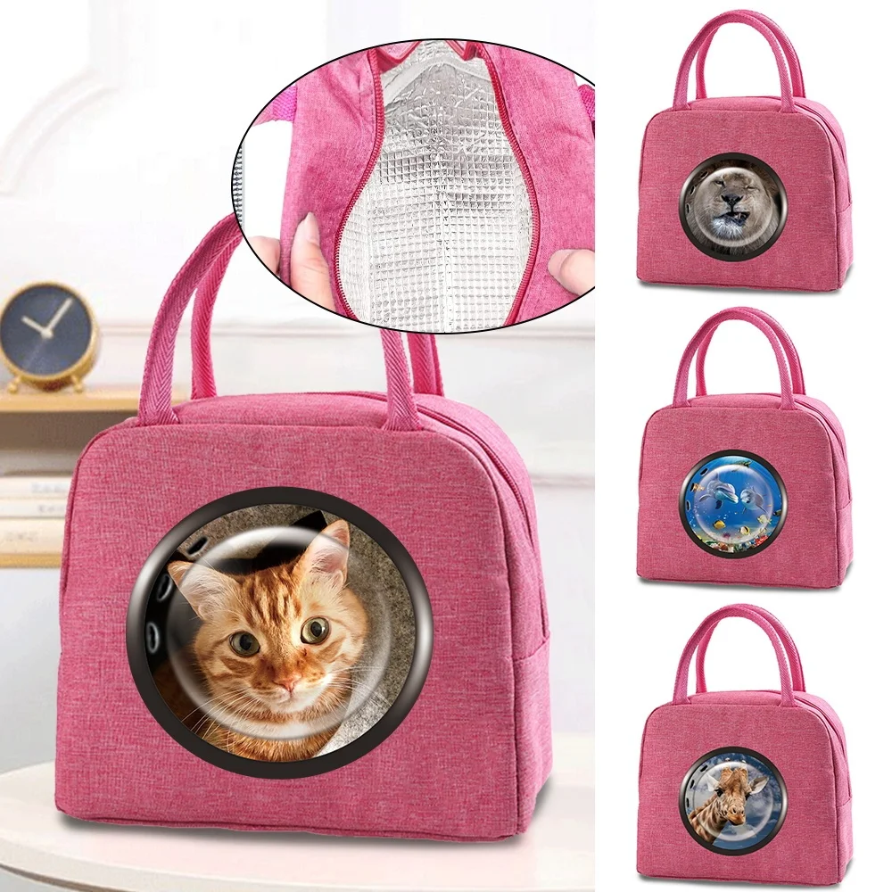 

Women Lunch Bag Thermal Insulated Waterproof Picnic Outdoors Lunch Bags Cooler Food Storage Box Tote Lunch Pouch for Child