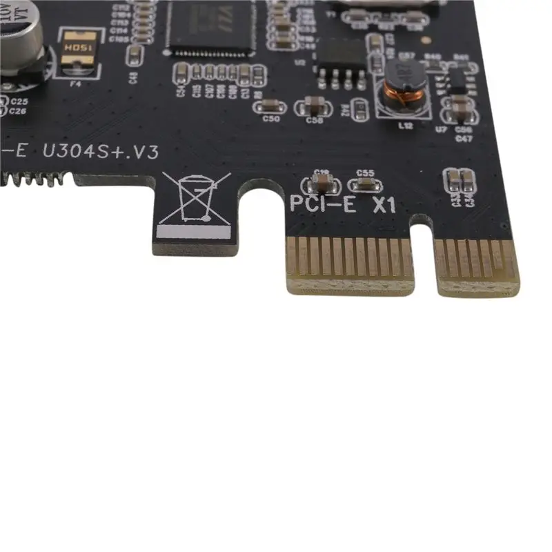 Фото Контроллер USB 3.0 с 4 портами, плата расширения PCI Express (PCIe) 3X, 4x USB 3.0, дополнительная карта USB 3.0 №5