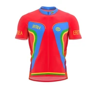 eritrea 2022 new classic summer cycling jersey red retro mens sports bike cycling short sleeve quick dry breathable customizabl