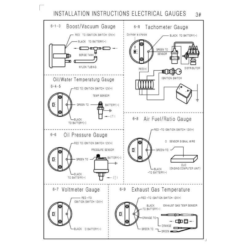 12 В автомобильный светодиодный тахометр 0-8000 об/мин автомобильные указатели 52 мм