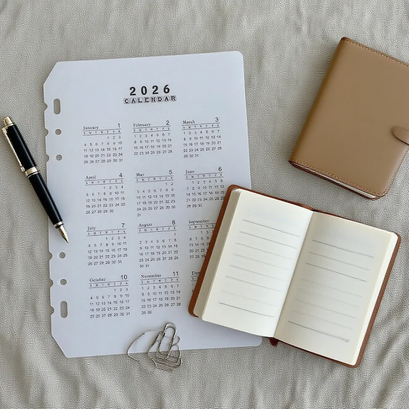 

Прозрачный календарный разделитель 2026 A5/A6