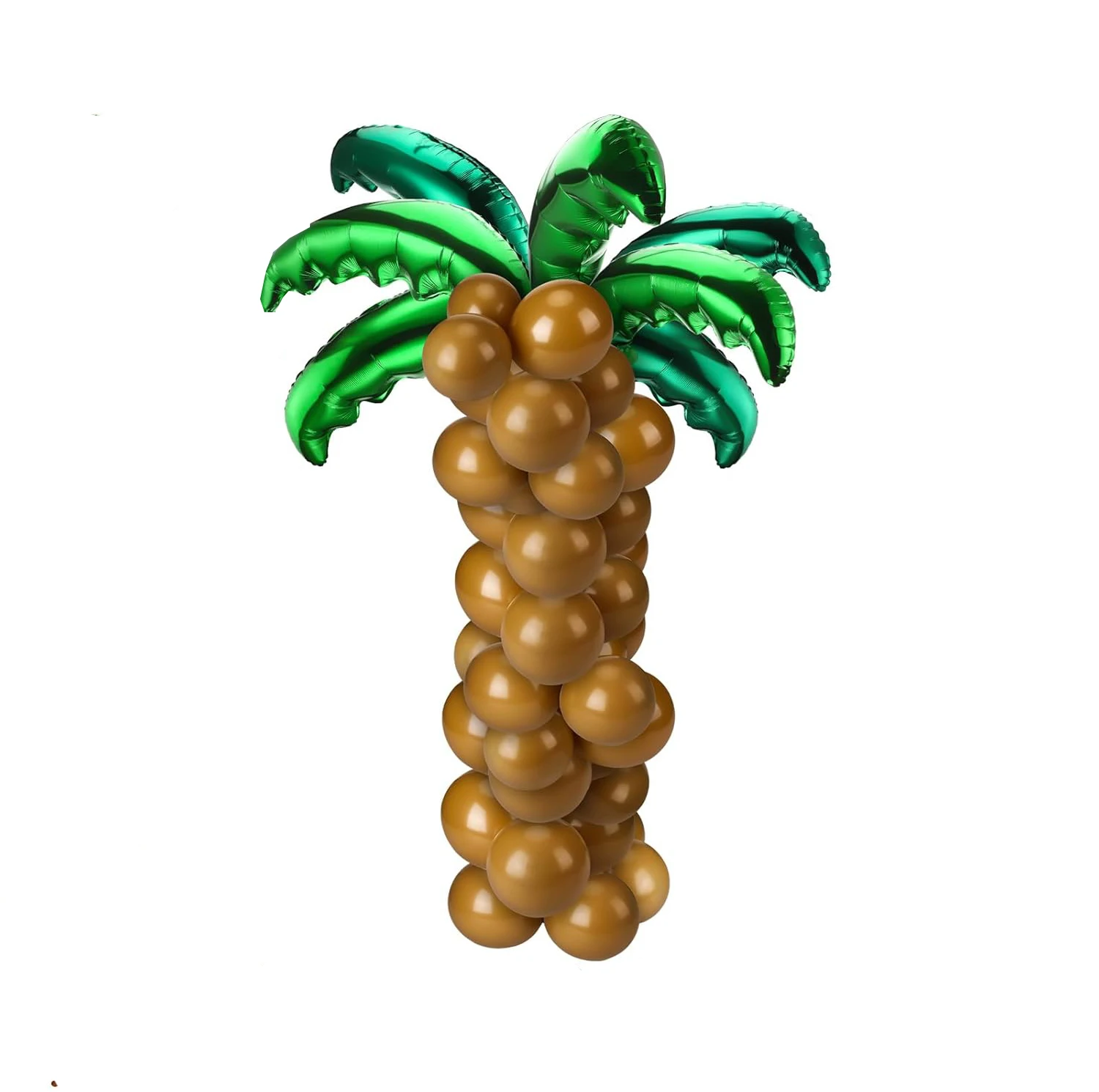 

Зеленые фольгированные шары с листьями кокосовой пальмы