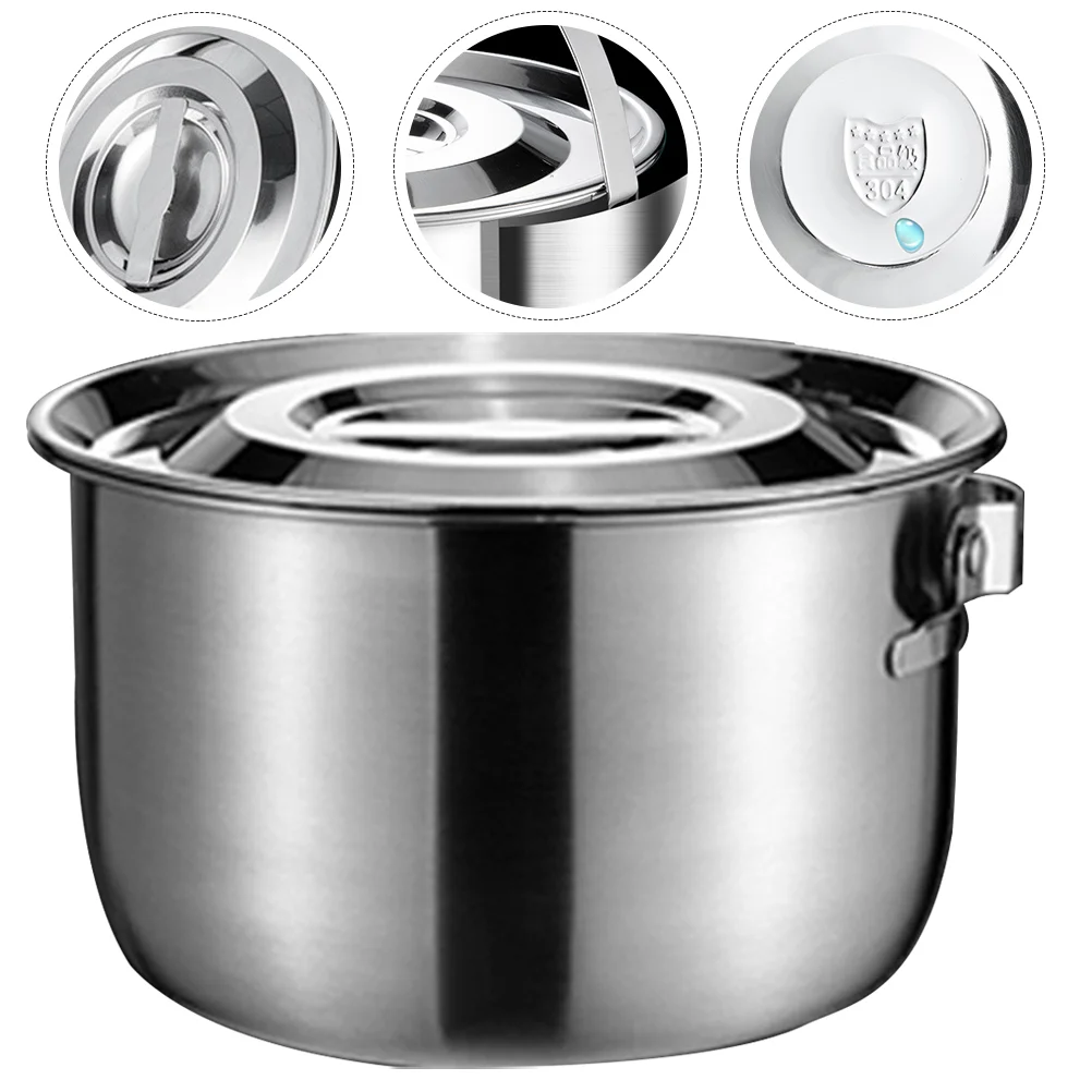 

Stainless Steel Oil Vegetable Mixing Bowl Storage Basin Mixing Container for Vegetable Salad Oil Storage