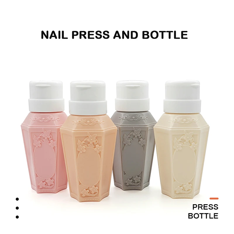 

Nail Art Rhombus Pump Dispenser Empty Bottle Acrylic Gel Polish Remover Cleaner Liquid Container Storage Manicure Tool