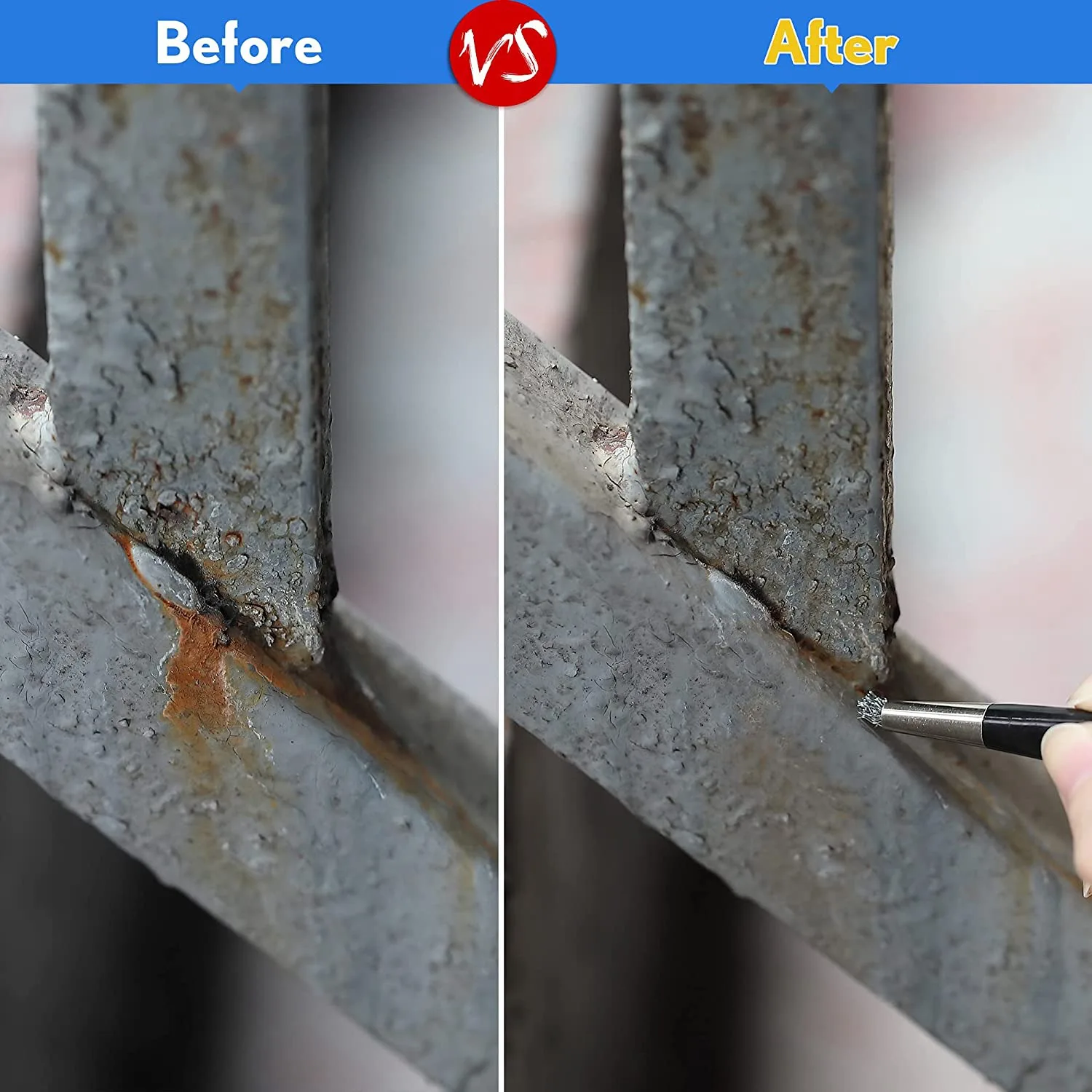 4 шт./компл. кисть для удаления ржавчины ручка из