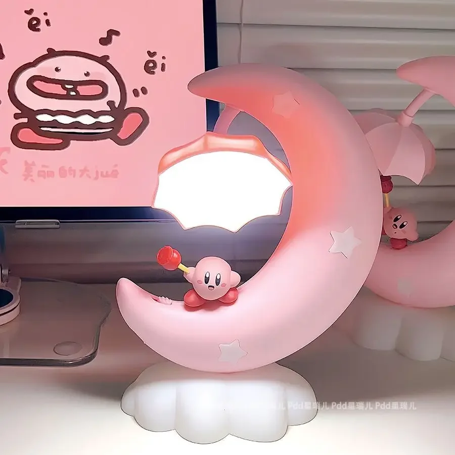 Милая звезда Кирби Лунная ночь подарок девушке в форме сердца прикроватная лампа
