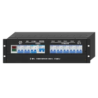 ac220 dual input 2p5 circuit breaker output bypass protection 3u19 inch rack mounted power distribution box unit