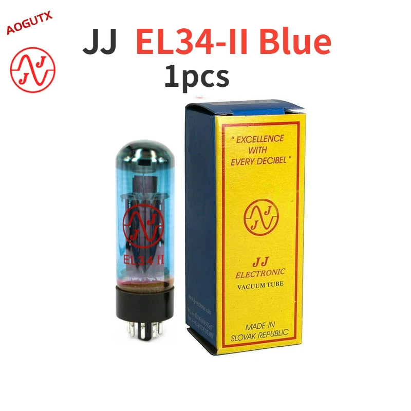 JJ EL34II Blue EL34 обновленная вакуумная трубка EL34C 6CA7 5881 6P3P 6L6 HIFI аудио клапан
