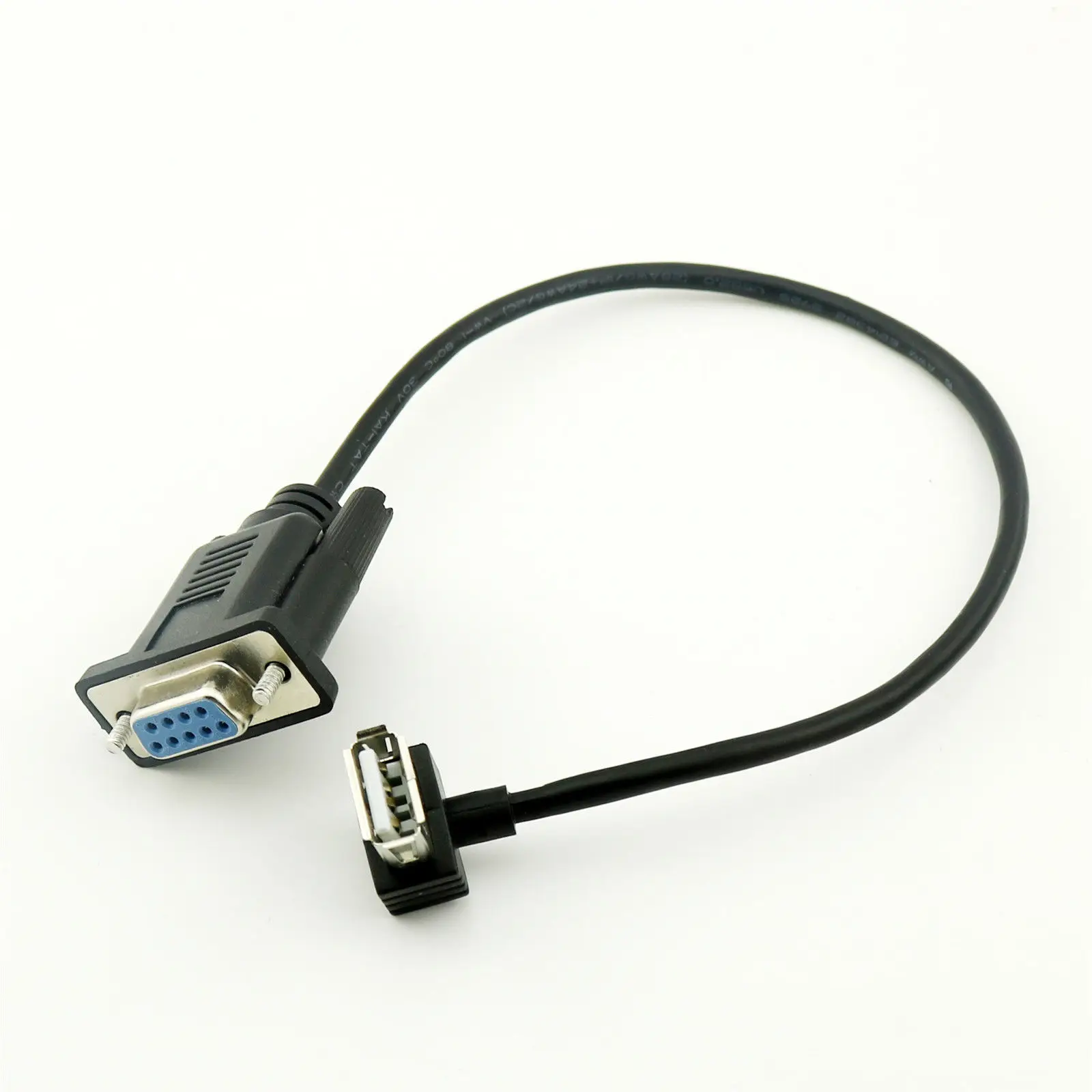 

10 inch RS232 DB9 Female to USB 2.0 A Female Serial Cable Adapter Converter Top