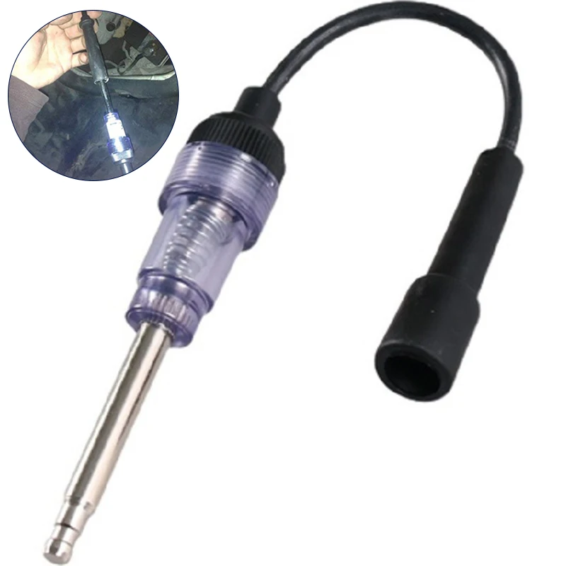 

Car Stable Ignition Diagnostic Tester Spark Plug Tester Accurate High Voltage Resistance Metal Car Check Pen Tool Universal Tool