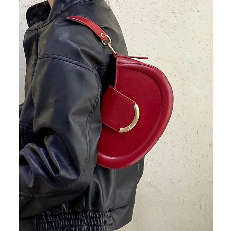 High-Grade Design Small Bag Women 2023 Autumn and Winter New Fashionable All-Match Shoulder Messenger Portable Sadd...