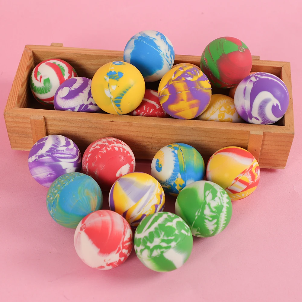 

2Pcs 45mm Stress Ball Rubber Bouncing Jumping Balls Outdoor Game Toy for Kids Birthday Party Favors School Prizes Pinata Fillers