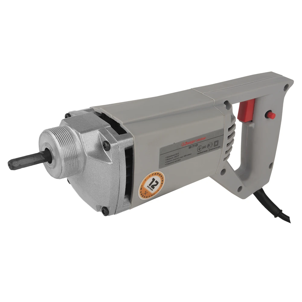 Портативный вибратор для бетона Энергомаш БВ-71101 (Мощность 1000 Вт 4000 вибраций в