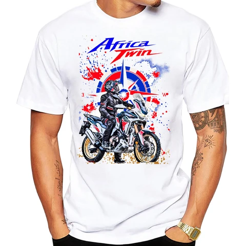Африканская футболка Twin CRF1100 Motorcycle GS Adventure Мужская футболка Moto Mountain Riding Спортивная одежда Топы Хип-хоп Повседневные футболки для мальчиков