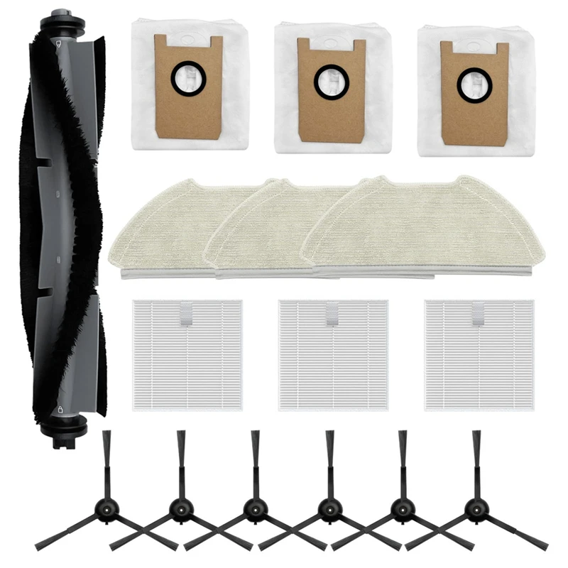 Замена аксессуаров для робота-пылесоса Airrobo T20+ основная щетка боковые щетки