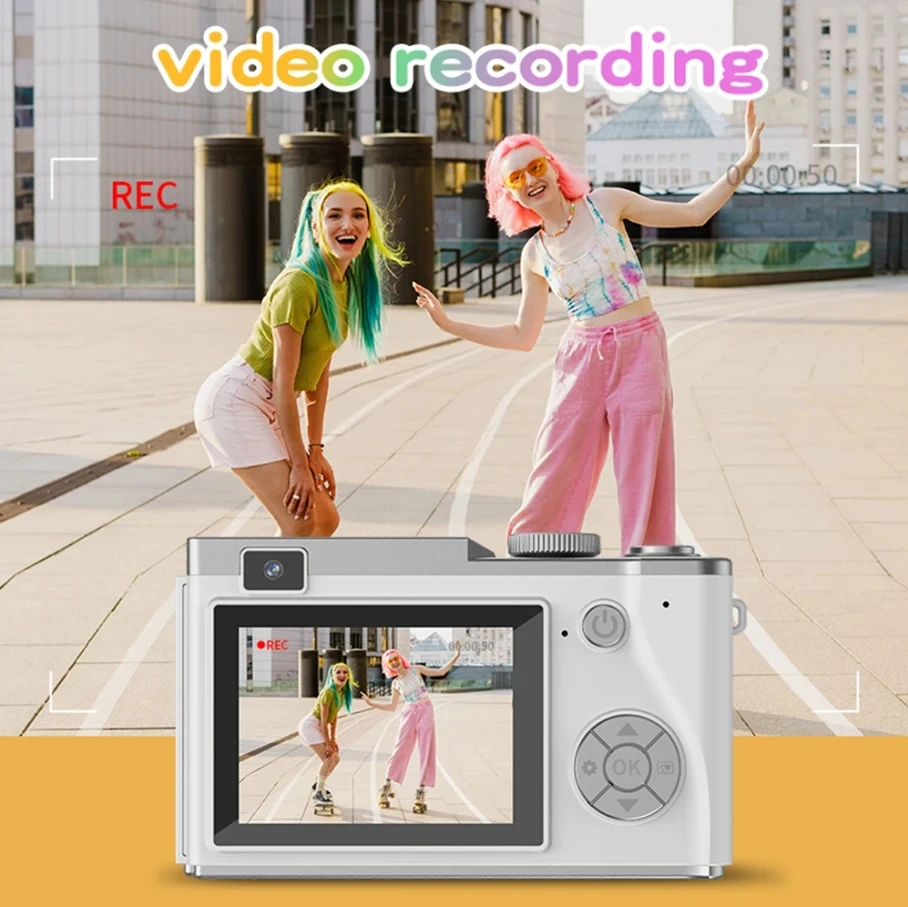 Digital Camera LCD Rechargeable HD CCD Video Outdoor Anti-Shake Support Sd Card Camcorder Photography