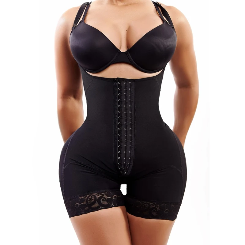 Classic Center Butt Lifter Effect Faja Women Slimming Fajas Lace Body Shaper Lace and lace body shaping and hip lifting