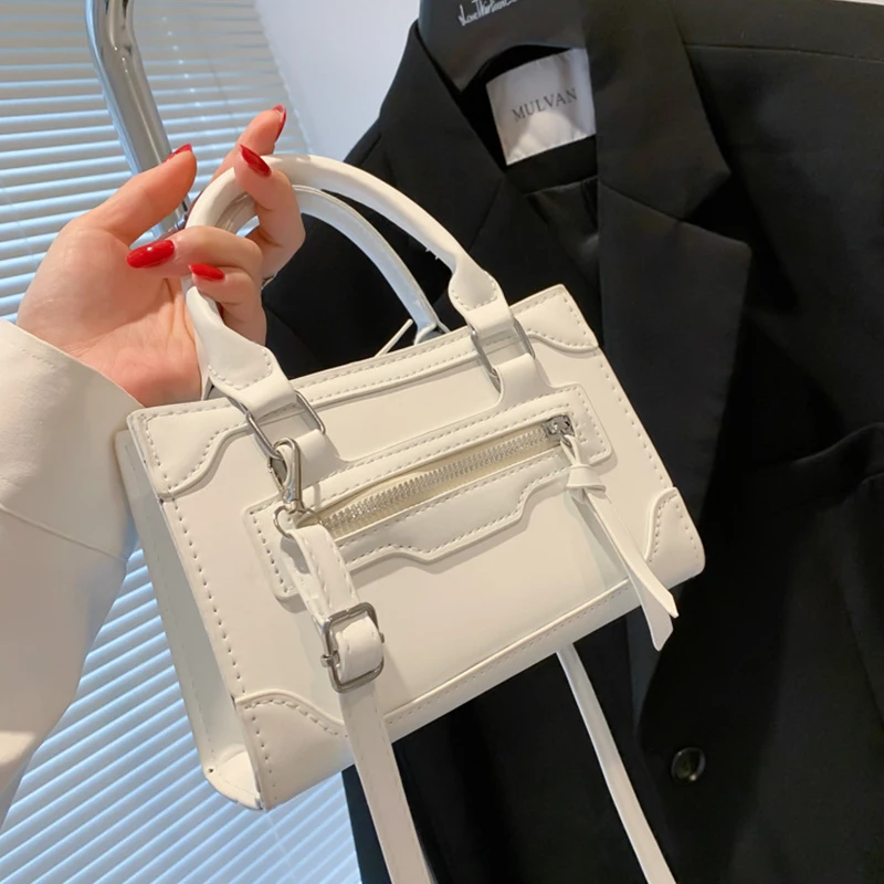 New Trend Crossbody Bag for Women New Fashion Casual Western Style Shoulder Handbag Simple Texture Messenger Small Square Bag