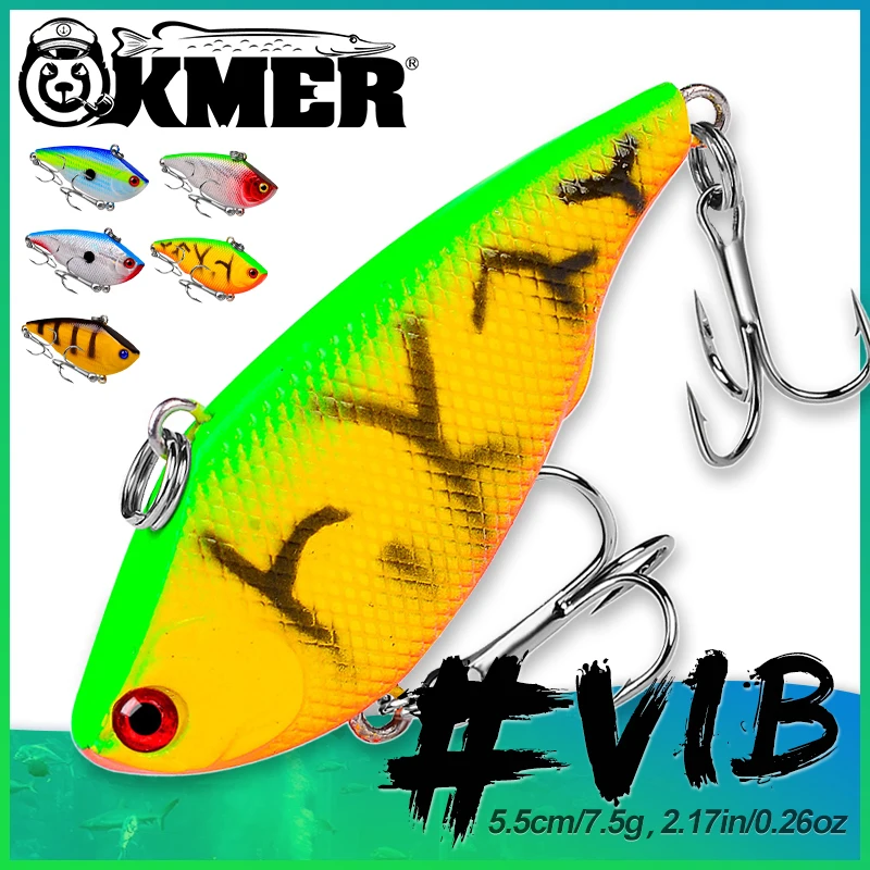 

KMER # V3 5,5 см 7,5 г VIB все для искусственных крючков для щуки, Судака, баса зимой с оборудованием, аксессуары, снасти
