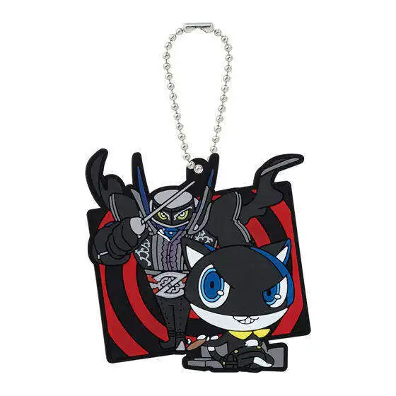 Фото Набор резиновых брелоков Bandai Persona 5 Royal: Джокер, Моргана, Рюдзи Сакамото, Энн Такамаки. Игрушка-подарок. №2