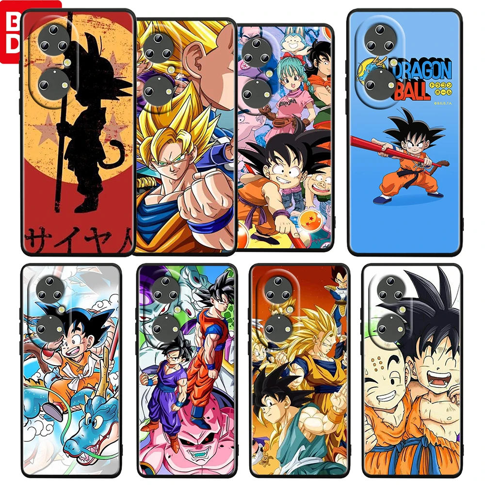 

Dragon Ball DBZ Anime For Huawei P50 P20 P30 P40 5G P10 Pro Lite E Plus P9 Lite Mini Silicone Soft Black Phone Case Cover Capa