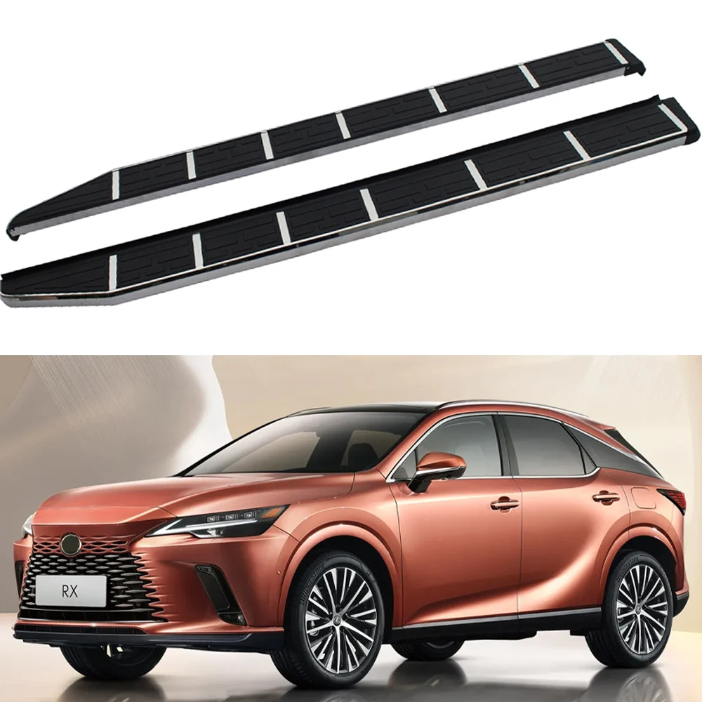 

2Pcs Fixed Running Board Side Step Pedals Nerf Bar Fits for All New Lexus RX 2023 2024