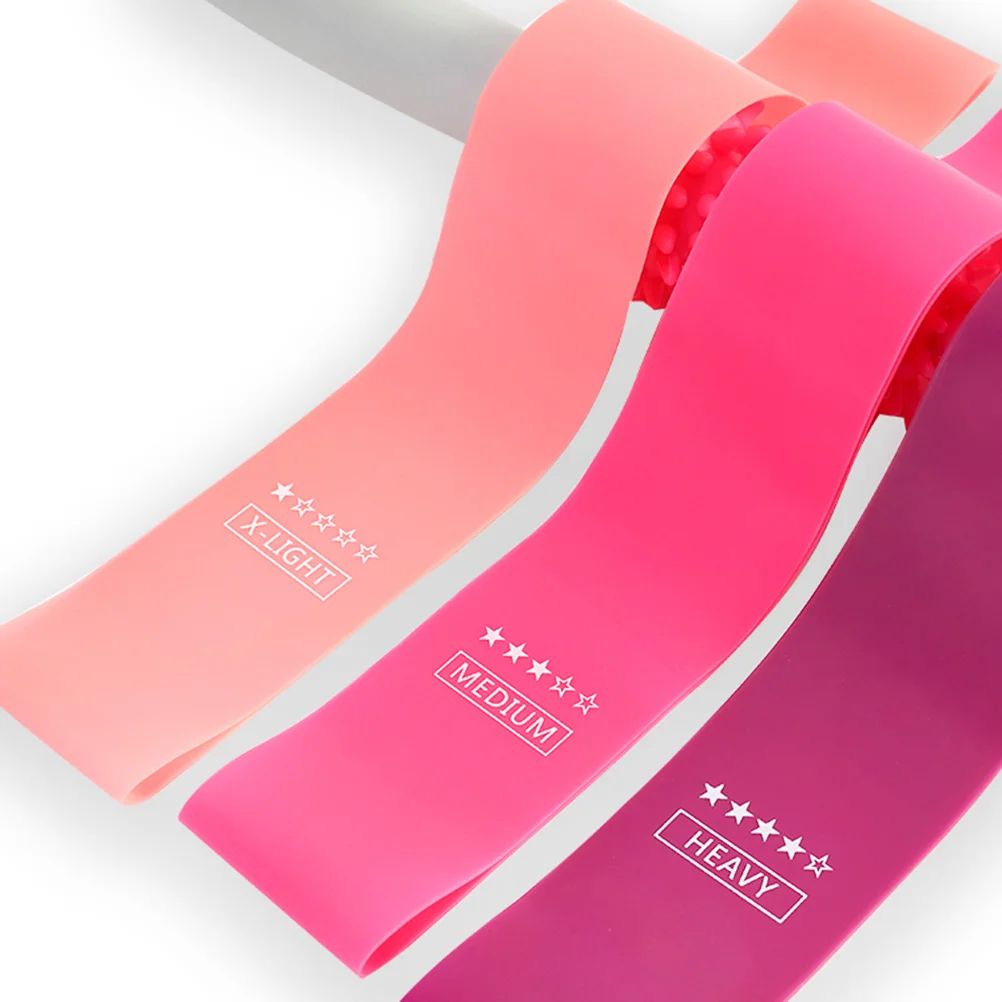

5 Pcs Red Gradient Tension Band Fitness Resistance Band Elastic Band Rehabilitation Training Belt Latex Tension Band for