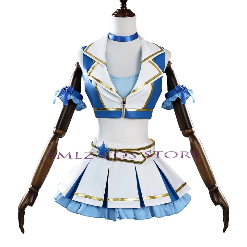 Фото Костюм для косплея Рам из аниме Re:Zero - Жизнь в другом мире с нуля, сексуальная униформа для чирлидинга, наряд для Хэллоуина;5'b\7,k/ №3