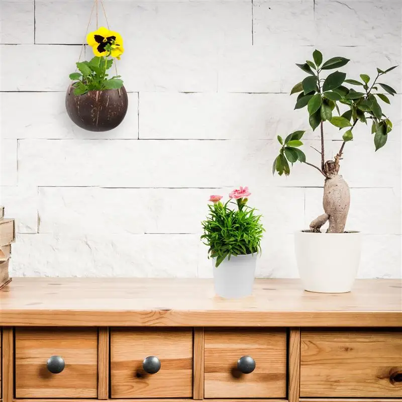 wa do zawieszania donica na zewnątrz kryty wiszący kosz rośliny wisząca doniczka wiklinowy rattanowy kwiaty uchwyt doniczkę ﻿