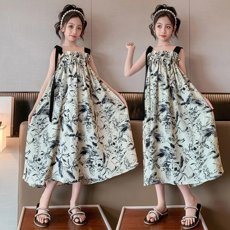 

Летние платья для маленьких девочек, элегантное женское платье, новинка 2023, детская одежда, бесплатная доставка, платье в Корейском стиле