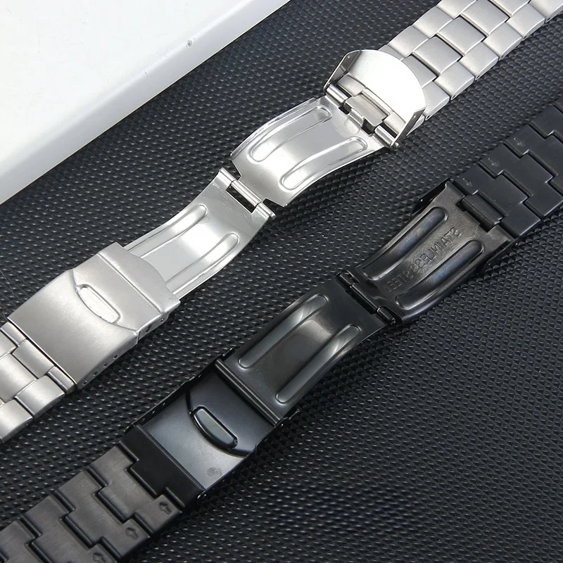 Фото Ремешок для часов из нержавеющей стали для Swatch YTS401 YTS402 YTS403G YTS409, ремешок для часов, высококачественный мужской сменный браслет, ремешок для часов 20 мм №4