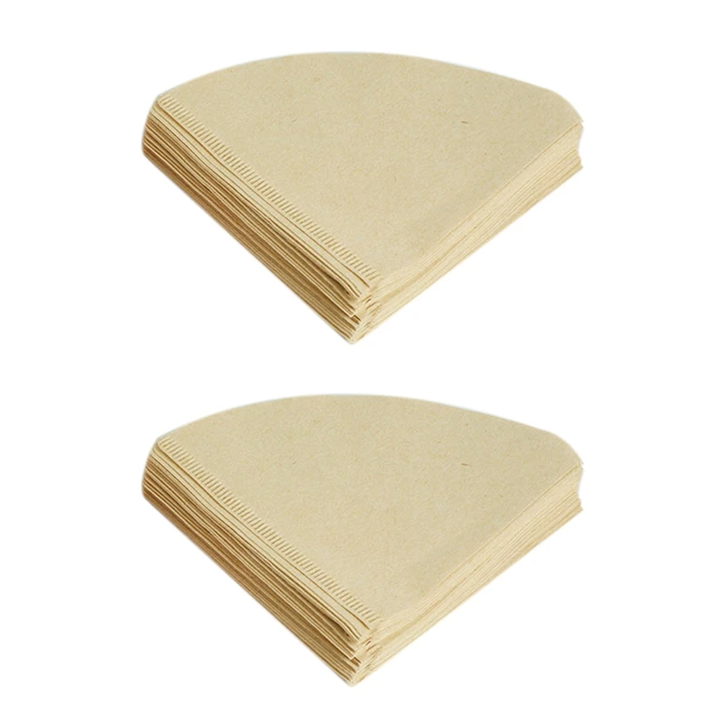 

160 шт. V-образный бумажный фильтр для кофе, конус 1-2 чашки для V60 капельницы, фильтры для кофе, чашки, инструменты для кофе, бумажные фильтры