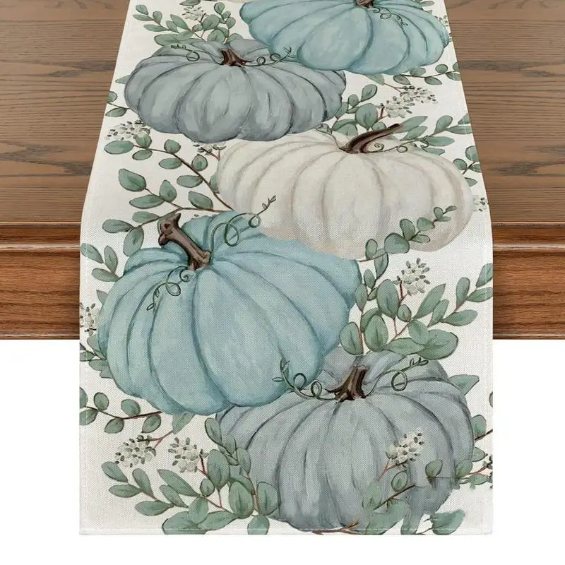 

Fall Table Runner Autumn Decoration Pumpkin Thanksgiving Tablerunner Fall Runner Lightweight Washable Harvest Decor Table